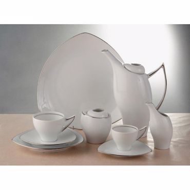 Cryspo Trio Σετ Τσαγιού 15 Τεμαχίων με Ρίγα από Πλατίνα 'TRIC PLATIN' 3500131